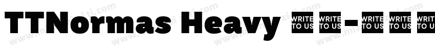 TTNormas Heavy 常规字体转换